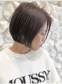 #ショートボブ#ベージュブラウン