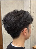 ニュアンスパーマ/刈り上げマッシュ