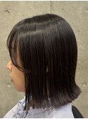 切りっぱなしボブ/髪質改善トリートメント