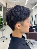 ジーニー 新百合ヶ丘(Genie) フェザーパーマサーフカール刈り上げセンターパート