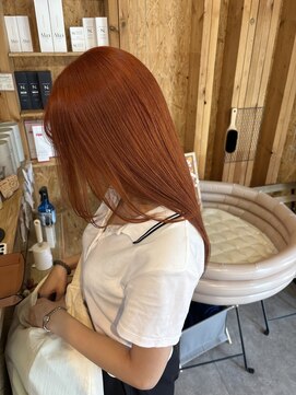 アフターニュース 新潟(afternews) アプリコットオレンジ/ダブルカラー/ケアブリーチ/髪質改善/新潟