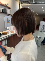 ルックアット(Look at)&nbsp;【Look at】レイヤーボブ似合わせカット着物ヘアダークアッシュ