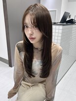 サンドイエナ 横浜店(sand yena)&nbsp;くびレイヤーボブルフネビージュ小顔ワンレンこなれミディ