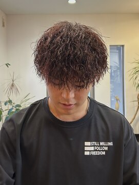 ディッセンバー 伊勢崎(December) メンズショート/センターパート/パーマ/ニュアンスパーマ