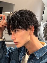 ロウ 銀座(RAW) メンズパーマ シャドウパーマ かきあげ