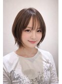 ナチュラル外ハネショートボブ