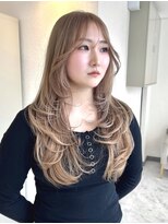 ヴィア 京都烏丸(Via)&nbsp;ミルクティーベージュ/ケアブリーチ/ハイトーン/レイヤーカット