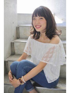 ニコアヘアデザイン(Nicoa hair design) 夏、躍動感あふれるミディアムスタイル