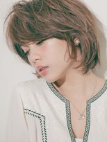 カッファ 東銀座(CUFFA)&nbsp;【CUFFA】無造作カールデザインカラー大人ボブ東銀座築地新富町