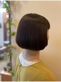 切りっぱなしボブ