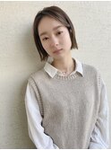 大人かわいい 外ハネボブ ミニボブ
