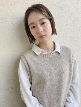 ヘアサロンガリカアオヤマ(hair salon Gallica aoyama) 大人かわいい 外ハネボブ ミニボブ