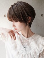 カライング(ing) 大人可愛い20代30代40代黒髪前下がりショートボブ丸みショート◎