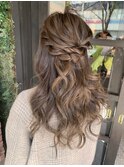 ヘアセット/ヘアアレンジ/ハーフアップ/ポニーテール/アップ
