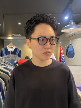 グッドプレイスアンドシング(Good Place&thing) メンズ刈り上げ短髪スパイキーショート