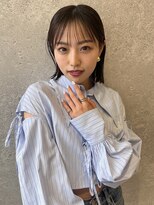 アース 三軒茶屋店(HAIR&MAKE EARTH) 三軒茶屋_レディース_ミディアム_耳掛けボブ_ナチュラル_小顔