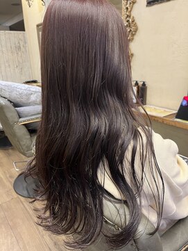 ベレッタ 枚方店(veretta.) ピンクブラウンcolor 山本綾香/ウェーブロング/レイヤーカット