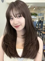 コート 表参道(Cote)&nbsp;Cote 美髪/ダークアッシュ/セミディ/前髪カット/韓国レイヤー