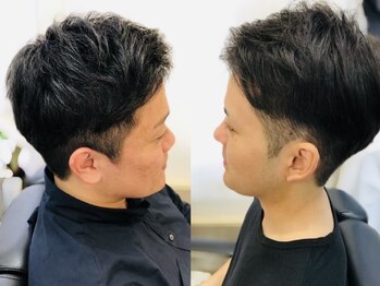 ダピエス(da pie'ce)の写真/≪月曜営業/～19:30≫メンズカット＋シャンプーブロー＋シェービング￥4000/疲れを癒すスパも人気