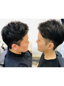 ≪月曜営業/～19:30≫メンズカット＋シャンプーブロー＋シェービング￥4000/疲れを癒すスパも人気