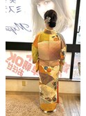 訪問着着付け・ヘアセット