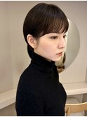 大人ショートボブ/ニュアンスパーマ/ナチュラルパーマ表参道