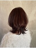 クラゲヘアー×マロンベージュ