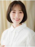 似合わせカットシースルーバング美髪前下がりボブZ川口30代40代