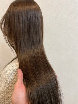 ジーナ 船橋(Zina) 髪質改善＊ロングレイヤーグレーベージュ＊美髪【Zina船橋】