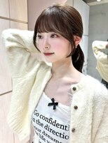 グロー 大宮(GLROW) 顔まわりカット マロンベージュ 前髪 シースルー