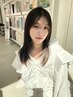 【髪質改善レベル★★☆】カット＋カラー＋髪質改善オージュアトリートメント