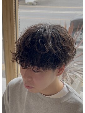 メンズギフト(men's GIFT) レイヤーツーブロックシャドウパーマメンズマッシュ