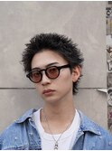 渋谷スパイキーパーマスパイキーショートパーマ刈り上げショート