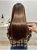 極上の艶髪に、髪質改善ストレート