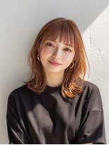 レリーボンズ 夙川(Rely Bonds)&nbsp;ミディアムヘア透明感オレンジ系【夙川/苦楽園/西宮】