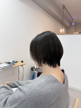 ハレ(HALe) 自然な仕上がり縮毛矯正、ショートボブ
