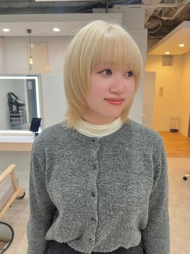 ジーナ 福岡天神(Zina) 髪質改善＊ハイトーンレイヤーボブ【Zina福岡天神】