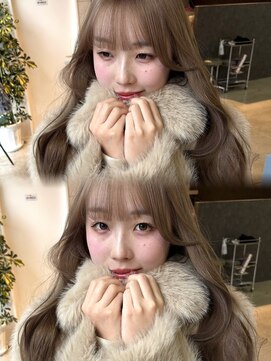 チル 福井駅前店(Chill) 福井ダブルカラーミルクティーベージュ韓国レイヤー顔周り学割