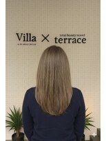 ヴィラ アンド テラス(Villa X terrace) 髪質改善/縮毛矯正/酸性ストレート/ヘッドスパ/白髪染め