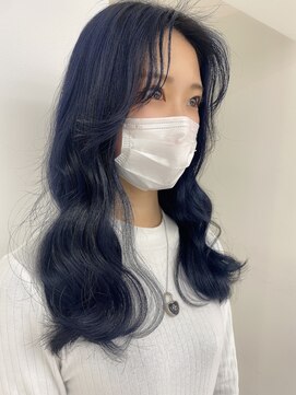 テーラヘアー 石岡店(TELA HAIR) オルチャンヘア・ブルーブラック・艶髪