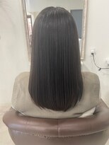 バサラ 敷戸店(basara)&nbsp;髪質改善縮毛矯正×地毛風ダークグレージュ艶美髪ミディ