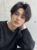 ノア(NOA) 【NOA】無造作ニュアンスセンターパート×黒髪メンズ