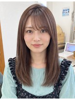 ヘアアトリエ ナイン 岡部店(hair atelier nine) ハッシュカット/グレージュ/ツートンカラー/福島市