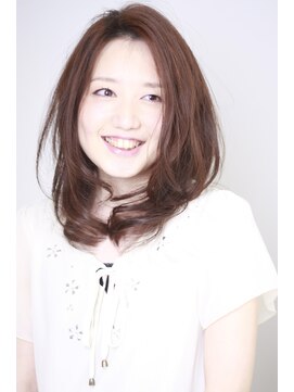 アッシュ 田無店(Ash) 大人カワイイかきあげバングセミディ