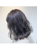 こなれボブ×グレージュカラー