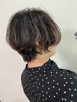 ヘアーアンドスパソシット(HAIR&SPA SOCIT) グラデーションショート×ダークラベンダーアッシュ