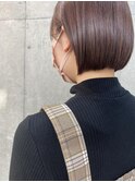 アースカラー/ショートボブ/ボブ/艶カラー/30代・40代・50代