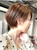 30代40代大人女性/前髪ありショートボブ/ショートヘア/髪質改善