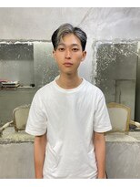 メンズショート×インナーカラー