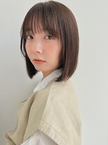 アンガーデン(Une GARDEN) ボブ/切りっぱなしボブ/ベージュ/フルバング